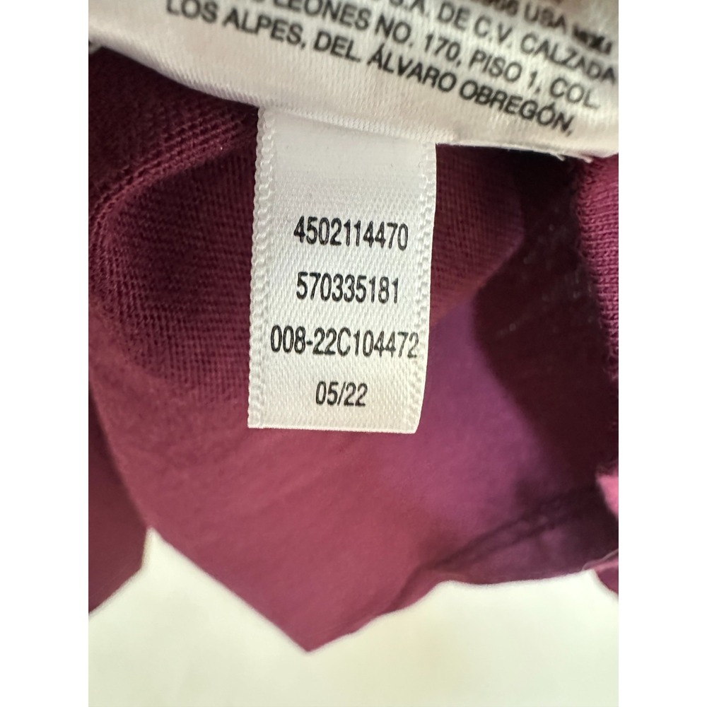 Chico's Embroidered Floral Balloon Sleeve Knit Top Women's Size 3 16 XL Burgundy - Picture 7 of 9
